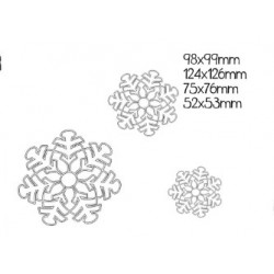 Stickserie - Schneegetobe Schneefocken